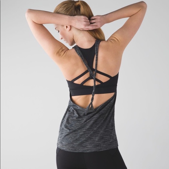 Lululemon Twist And Toil Tank with built in bra - Picture 1 of 4